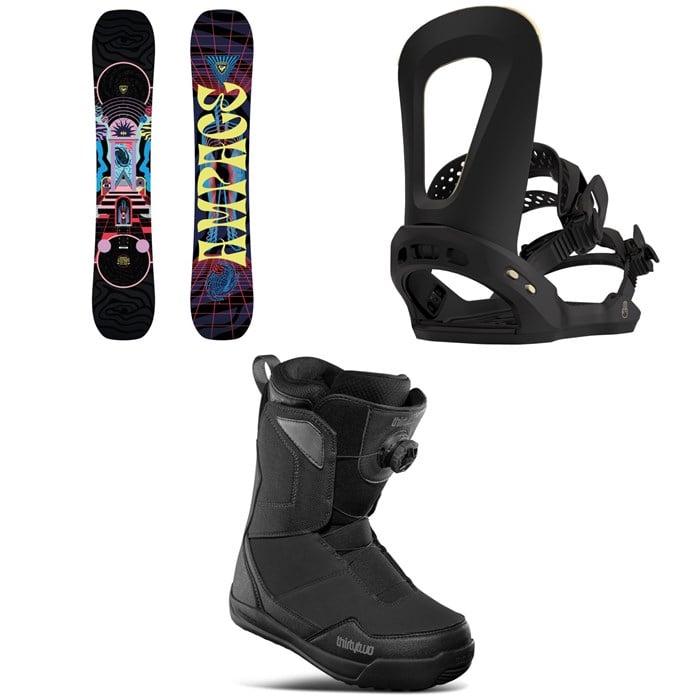 Rossignol - Ampage Snowboard + Bataleon Blow Snowboard Bindings + thirtytwo Shifty Boa Snowboard Boots