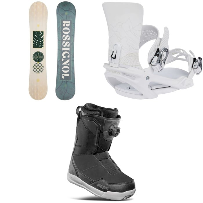 Rossignol - Soulside Snowboard + Salomon Vendetta X Snowboard Bindings + thirtytwo Shifty Boa Snowboard Boots - Women's