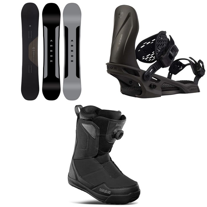 Arbor - Formula Snowboard + Spruce Snowboard Bindings + thirtytwo Shifty Boa Snowboard Boots 2025