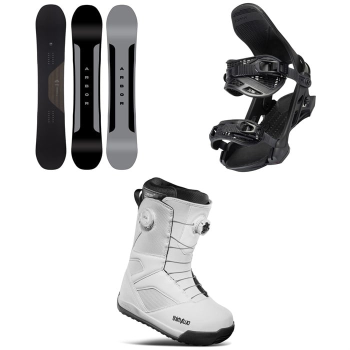 Arbor - Formula Snowboard + Hemlock Snowboard Bindings + thirtytwo STW Double Boa Snowboard Boots