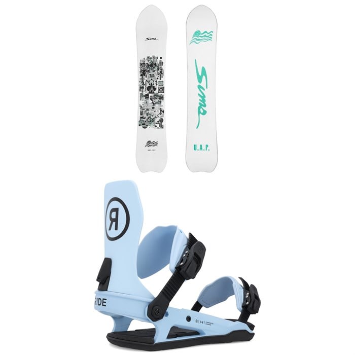 Sims - Sims UAP Snowboard + Ride C-6 Snowboard Bindings 2025