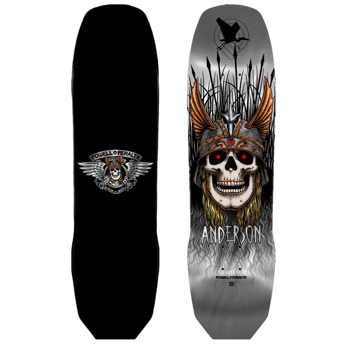 Powell Peralta - Andy Anderson Pro Heron Silver Foil 8.45 Skateboard Deck