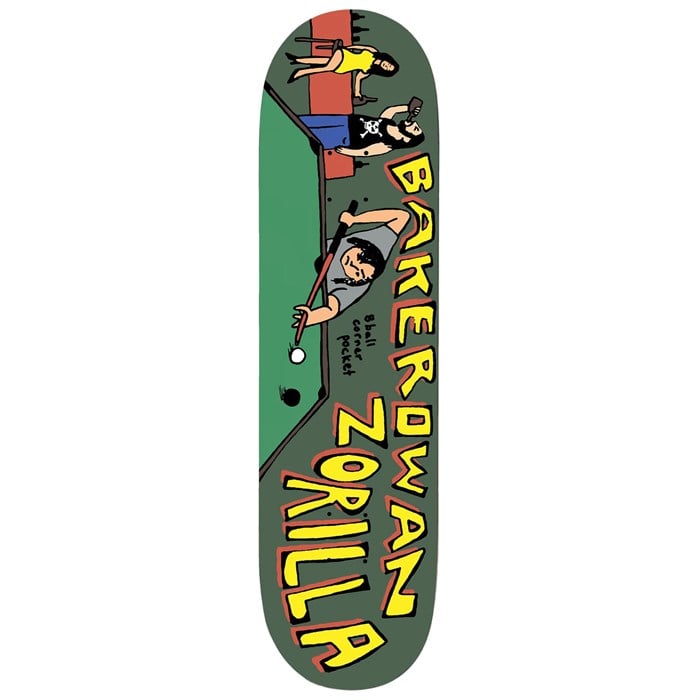 Baker - Rowan Zorilla 8 Ball Corner Pocket 8.5 Skateboard Deck