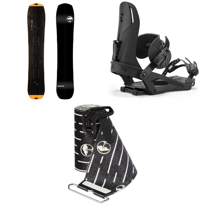 Arbor - Landmark Splitboard + Union Charger Splitboard Bindings + Landmark Splitboard Skins 2025