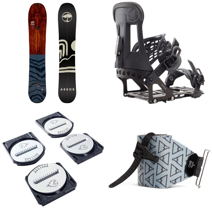 Arbor - Veda Splitboard Splitboard + Burton Hitchhiker Splitboard Bindings  + Spark R&D Spark Pucks + evo x Pomoca Pro Glide Splitboard Skins - Women's