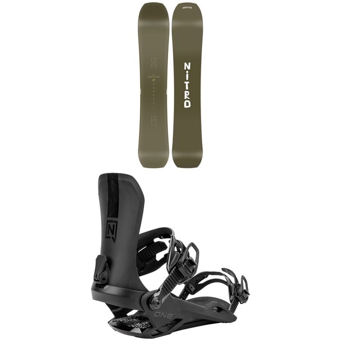 Nitro - Banker Snowboard + One Snowboard Bindings 2025