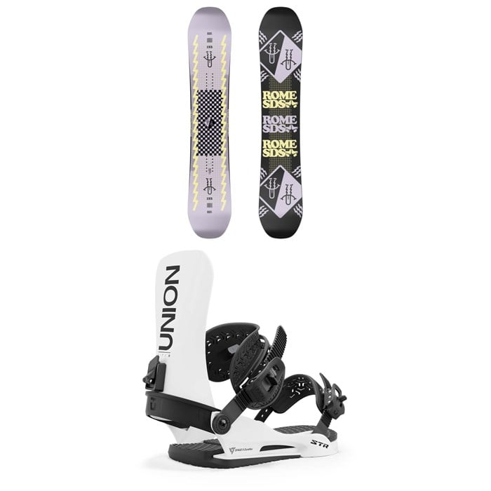 Rome - Artifact Snowboard + Union STR Snowboard Bindings
