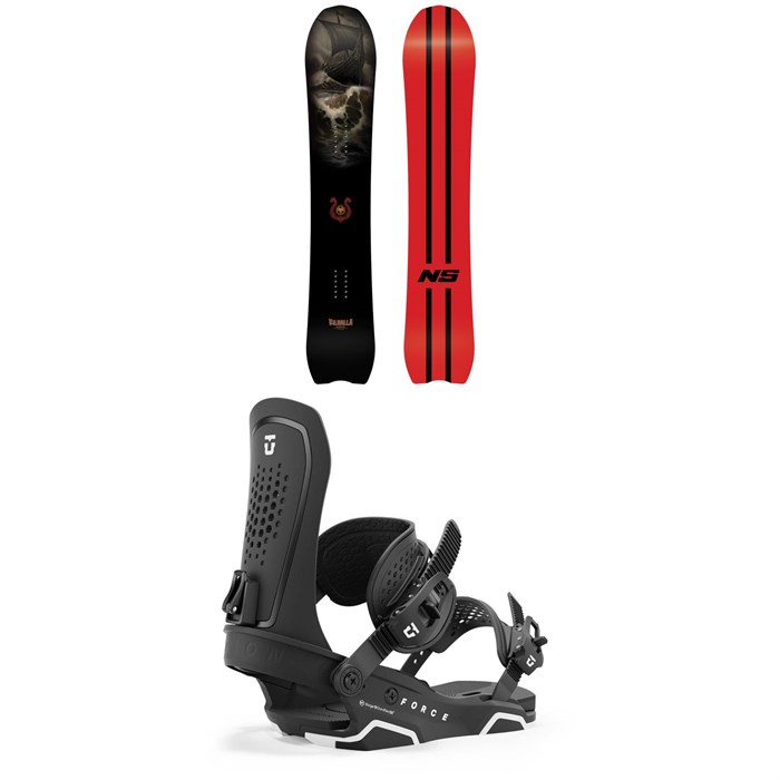Never Summer - Valhalla Snowboard + Union Force Snowboard Bindings 2025