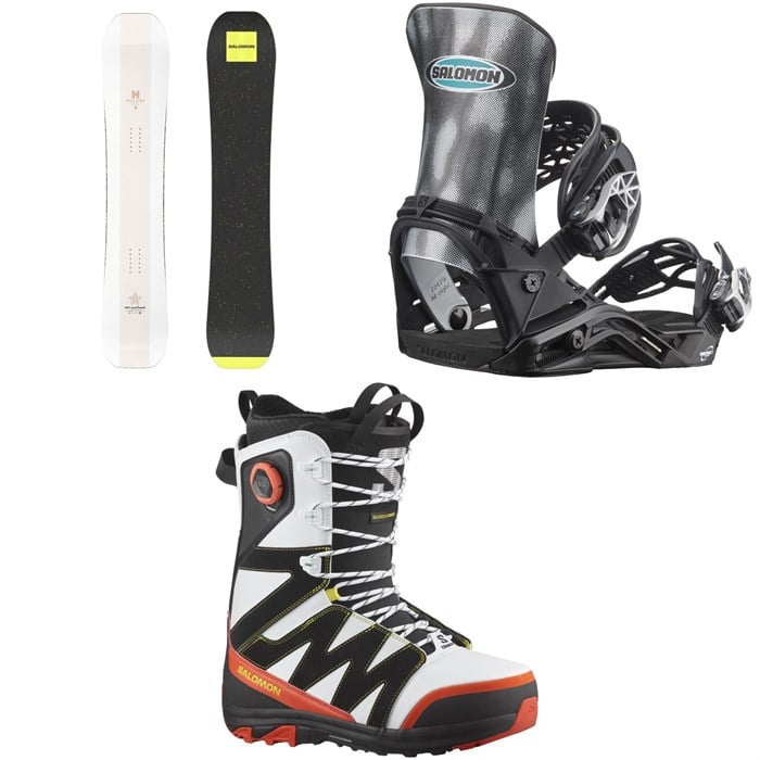 Salomon - HPS - Louif Paradis Snowboard + District Pro Team Snowboard Bindings + X Approach Lace SJ Boa Snowboard Boots 2025