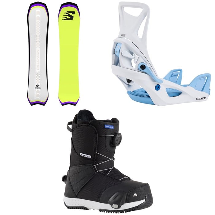Salomon - Dancehaul Grom Snowboard + Burton Step On Snowboard Bindings + Smalls Step On Snowboard Boots - Kids'
