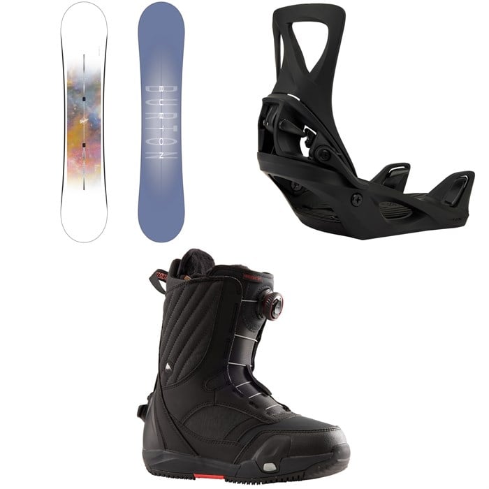 Burton - Stylus Snowboard + Step On Snowboard Bindings + Limelight Step On Snowboard Boots - Women's 2025