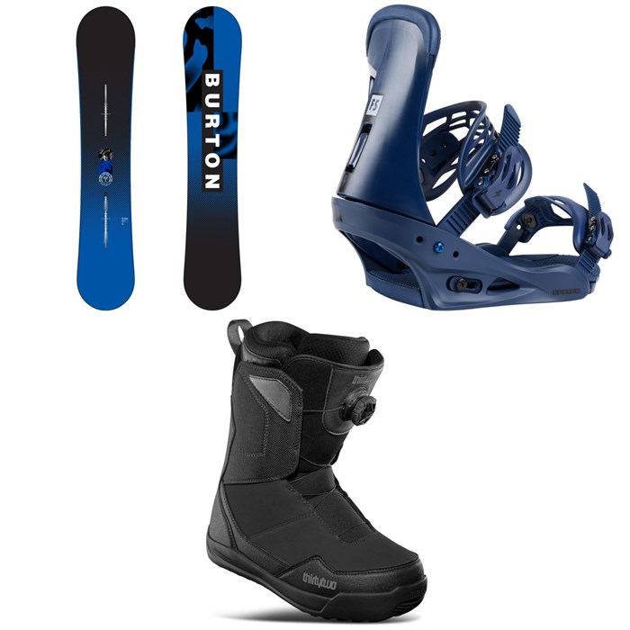 Burton - Burton Ripcord Snowboard + Freestyle Snowboard Bindings + thirtytwo Shifty Boa Snowboard Boots 2025
