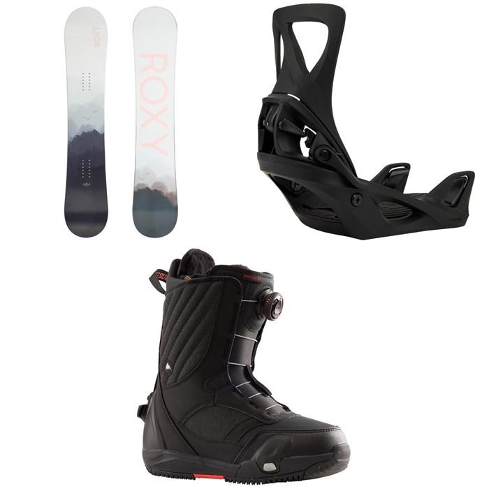 Roxy - Raina LTD Snowboard + Burton Step On Snowboard Bindings + Limelight Step On Snowboard Boots - Women's 2025