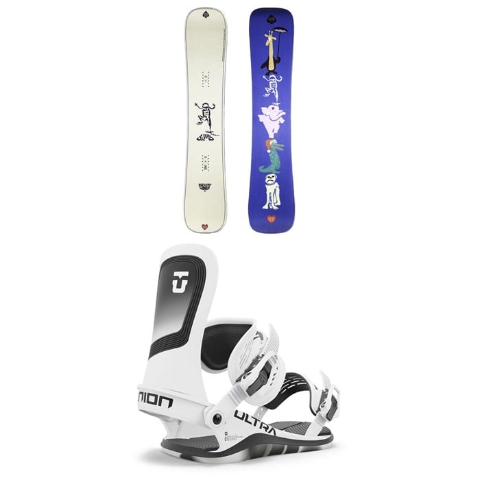 Sims - Mystery Lunch Snowboard 2024 + Union Ultra Snowboard Bindings