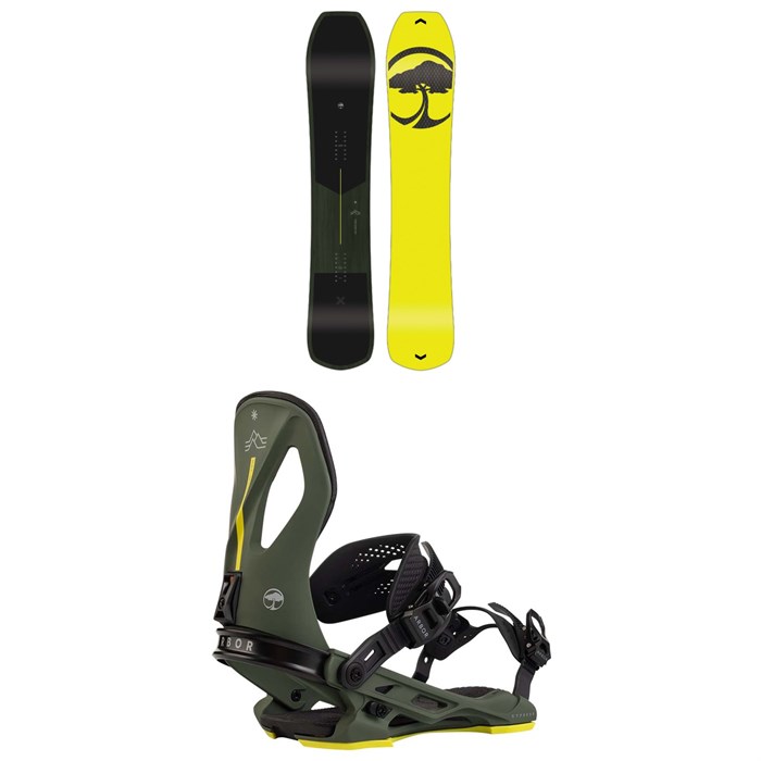 Arbor - Carbon Coda Snowboard + Cypress Snowboard Bindings  2025