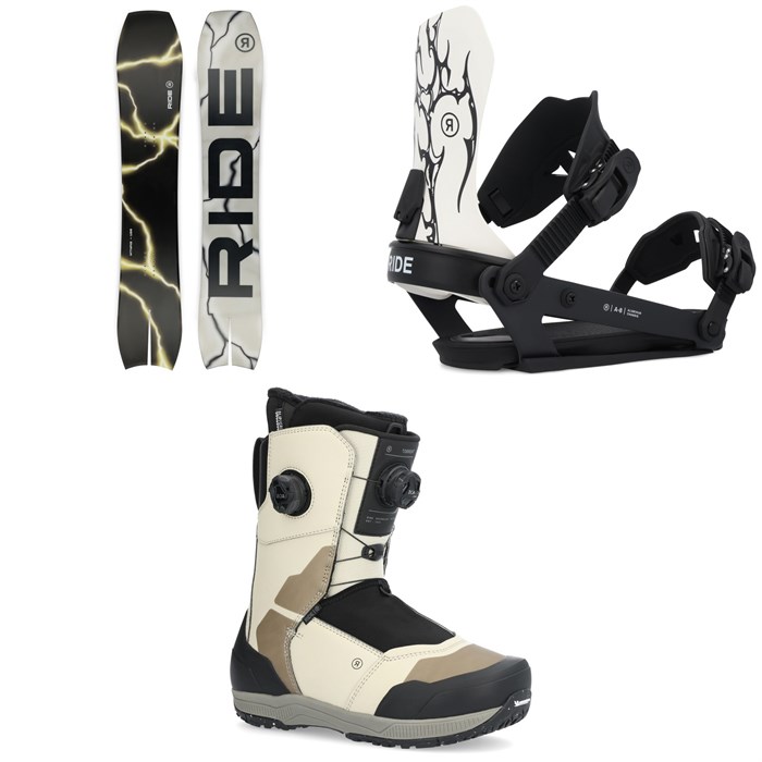 Ride - MTNpig Snowboard + A-8 Snowboard Bindings + Torrent Snowboard Boots 2025