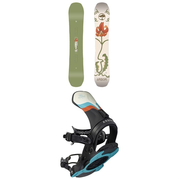 Arbor - Swoon Decon Snowboard 2025 + Sequoia Snowboard Bindings - Women's 2024
