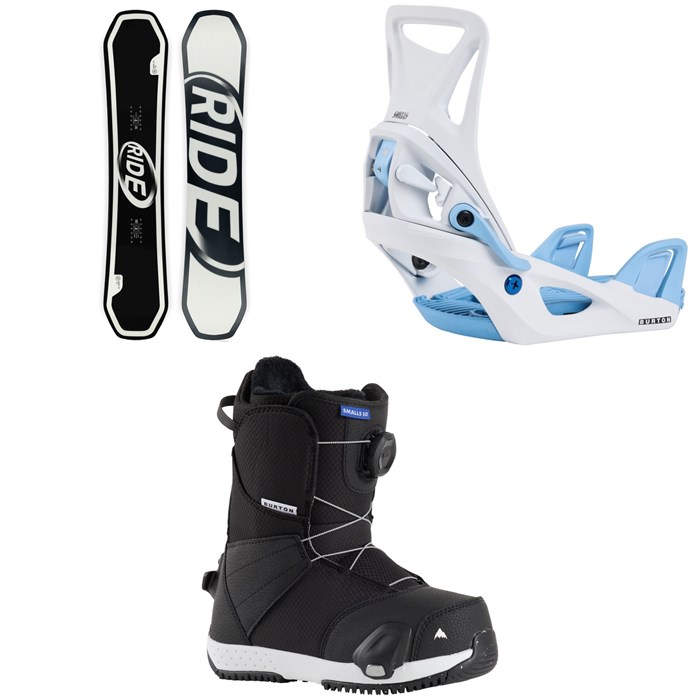 Ride - Zero Jr Snowboard + Burton Step On Snowboard Bindings + Smalls Step On Snowboard Boots - Kids' 2025