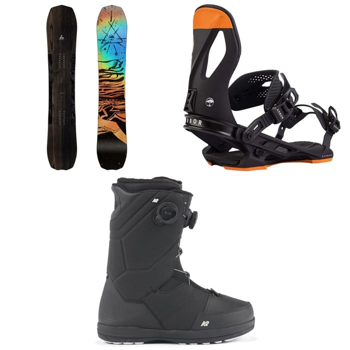 Arbor - Bryan Iguchi Pro Snowboard + Cypress Snowboard Bindings + K2 Maysis Snowboard Boots 2025