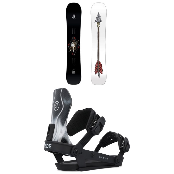 Lib Tech - EJack Knife C3 Snowboard + Ride A-10 Snowboard Bindings 2025