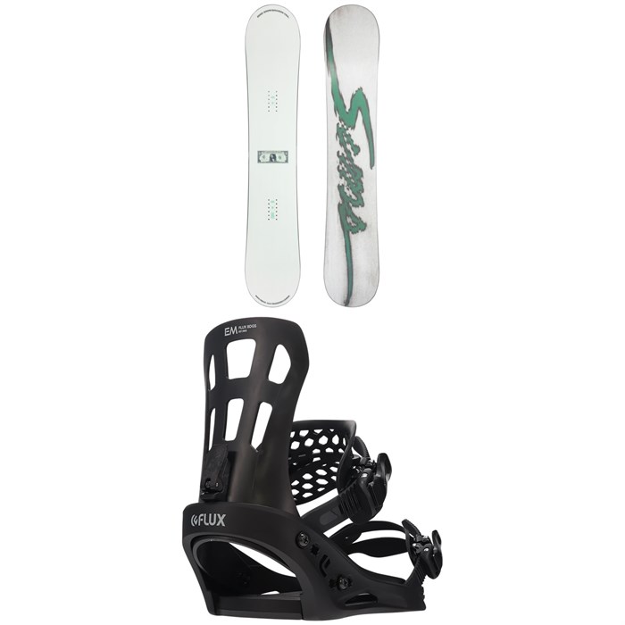 Sims - Sims Bowl Squad Snowboard + Flux EM Snowboard Bindings