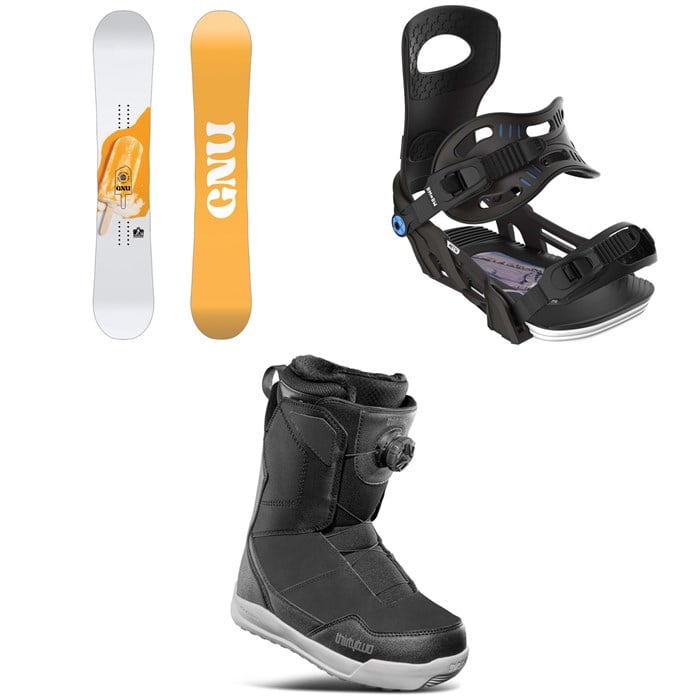 GNU - B-Nice BTX Snowboard + Bent Metal Metta Snowboard Bindings + thirtytwo Shifty Boa Snowboard Boots - Women's 2025