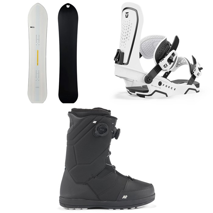 United Shapes - Horizon Snowboard + Union Force Snowboard Bindings + K2 Maysis Snowboard Boots 2025