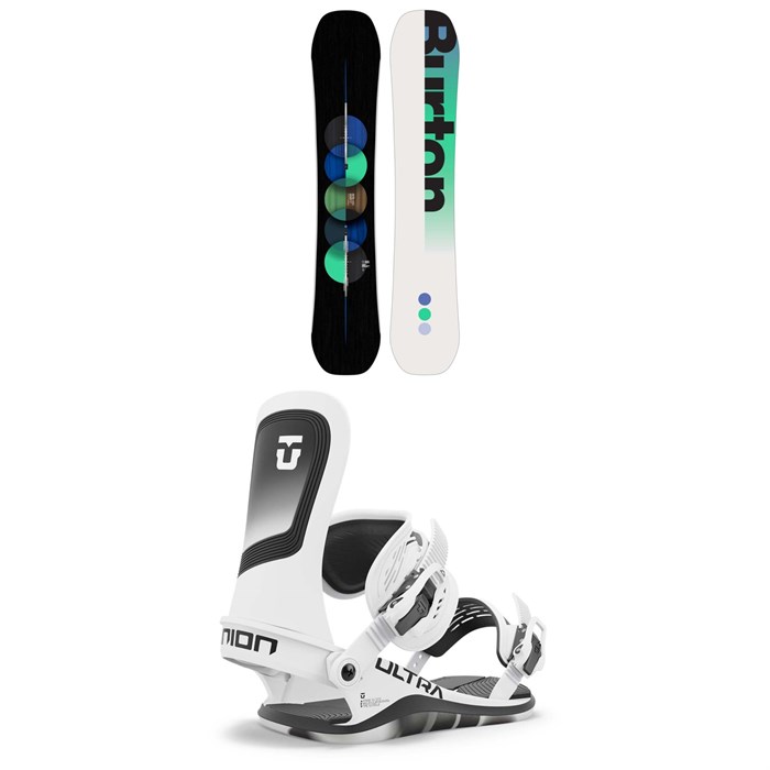 Burton - Custom Flying V Snowboard + Union Ultra Snowboard Bindings 2025