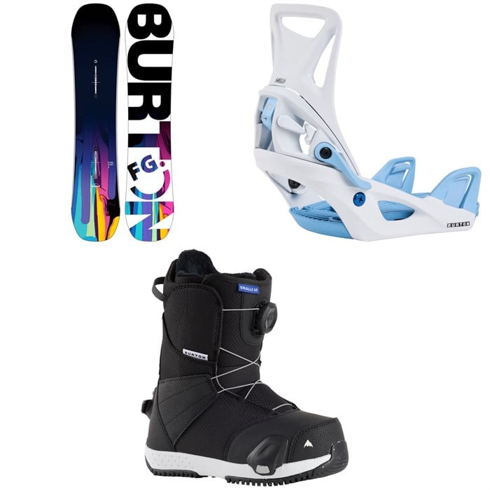 Burton - Feelgood Smalls Snowboard + Step On Snowboard Bindings + Smalls Step On Snowboard Boots - Kids'