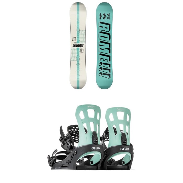 Rome - Hype Snowboard + Flux EM Snowboard Bindings - Women's 2024