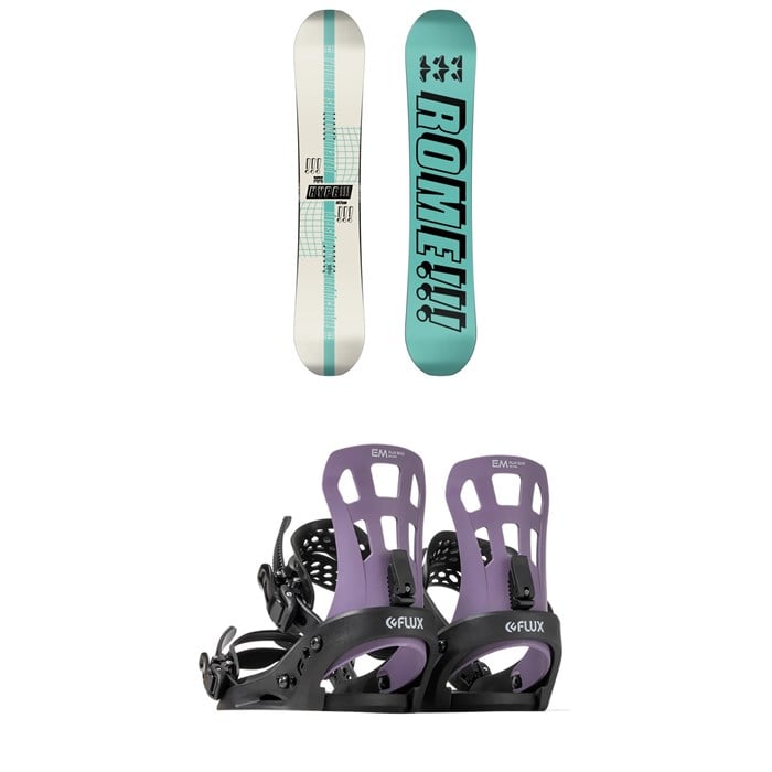 Rome - Rome Hype Snowboard + Flux EM Snowboard Bindings - Women's 2024