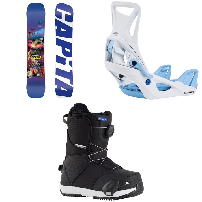CAPiTA - Children Of The Gnar Snowboard + Burton Step On Snowboard Bindings + Smalls Step On Snowboard Boots - Kids' 2025
