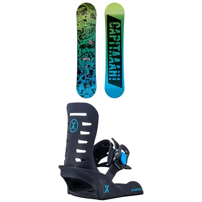 CAPiTA - Scott Stevens Mini Snowboard + Fix Starter Snowboard Bindings - Kids' 2025