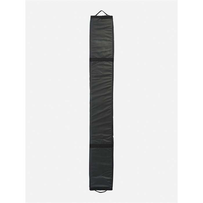 Tough Mountain Pac Double Ski Bag - Padded Storage For 2 Pairs Of Skis (Up To 175cm), Black, 180cm Length