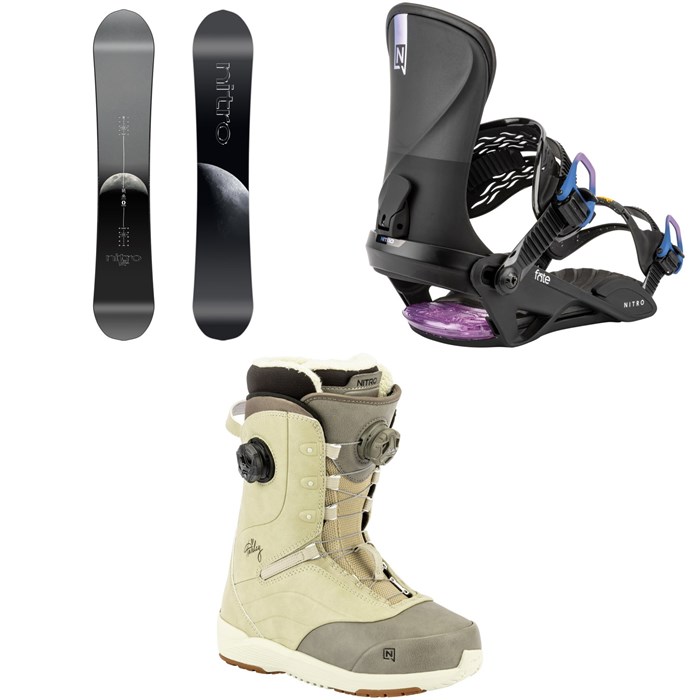 Nitro - Nitro Victoria Snowboard + Fate Snowboard Bindings + Crown Boa Snowboard Boots - Women's 2026