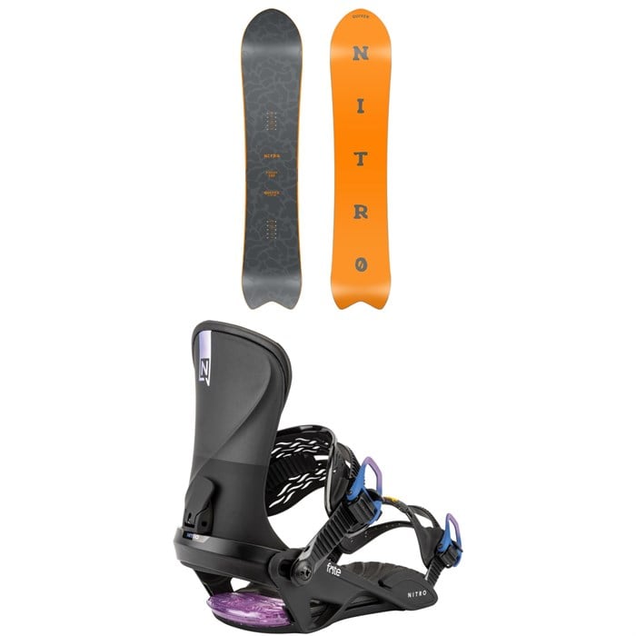 Nitro - Nitro Dinghy Snowboard + Fate Snowboard Bindings - Women's 2026