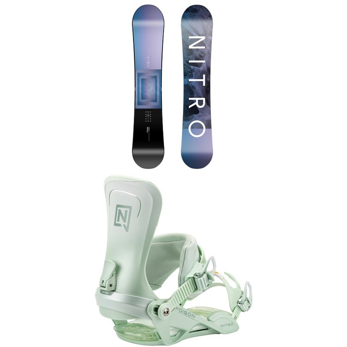 Nitro - Nitro Fate Snowboard + Poison Snowboard Bindings - Women's 2026