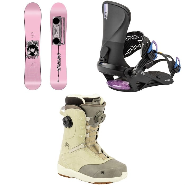 Nitro - Nitro Alternator x Hailey Snowboard + Fate Snowboard Bindings + Crown Boa Snowboard Boots - Women's 2026