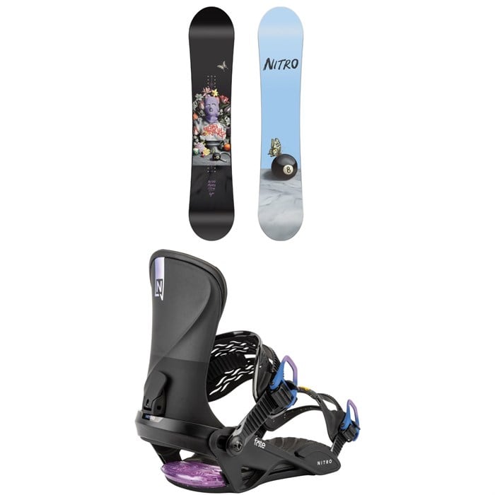 Nitro - Nitro Mercy Snowboard + Fate Snowboard Bindings - Women's 2026