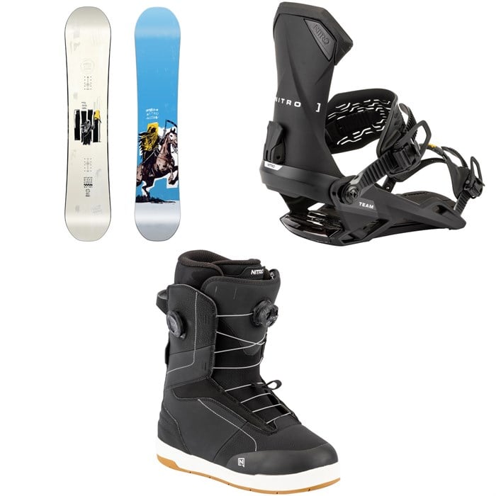 Nitro - Nitro T1 Snowboard + Team Snowboard Bindings + Venture Boa Snowboard Boots 2026