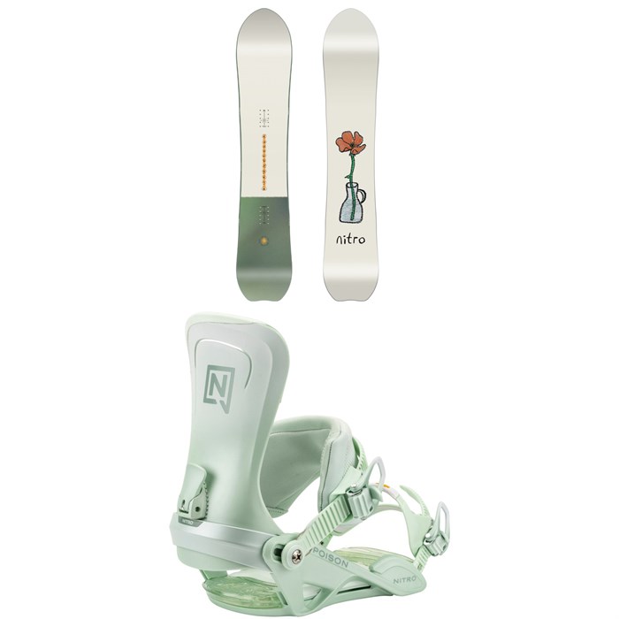 Nitro - Nitro Drop Snowboard + Poison Snowboard Bindings - Women's 2026