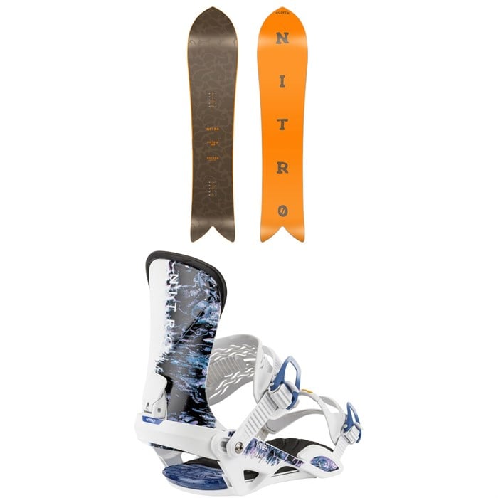 Nitro - Nitro FinTwin Snowboard + Fate Snowboard Bindings - Women's 2026