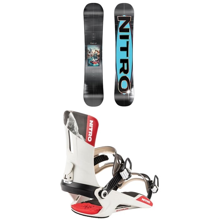 Nitro - Nitro Cheap Thrills Snowboard + Rambler Snowboard Bindings 2026