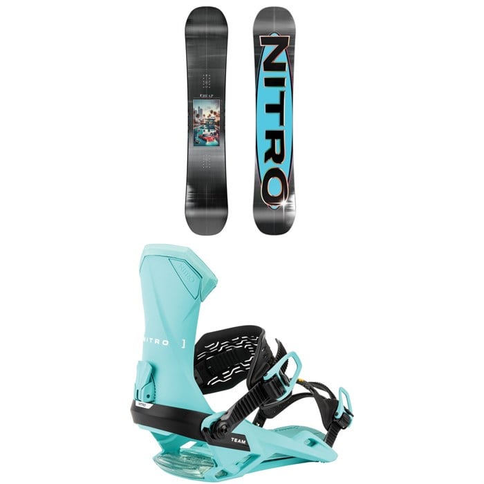 Nitro - Nitro Cheap Thrills Snowboard + Team Snowboard Bindings 2026