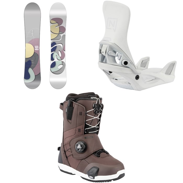 Nitro - Nova Snowboard + Step On Snowboard Bindings + Monarch Step On TLS Snowboard Boots - Women's 2026