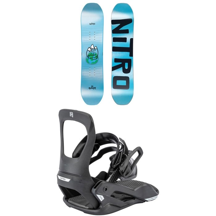 Nitro - Ripper Snowboard + Charger Micro Snowboard Bindings - Kids' 2026