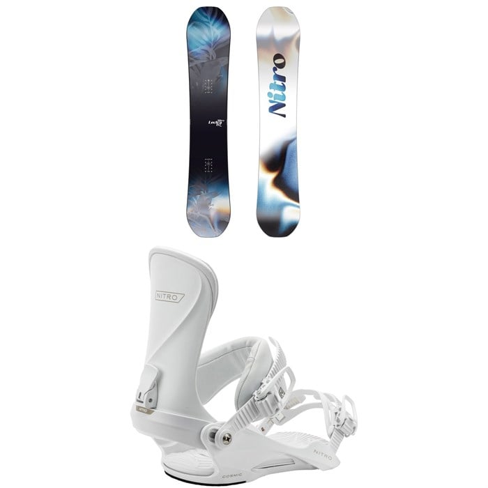 Nitro - Nitro Lectra Leaf Cam-Out Snowboard + Cosmic Snowboard Bindings - Women's 2026