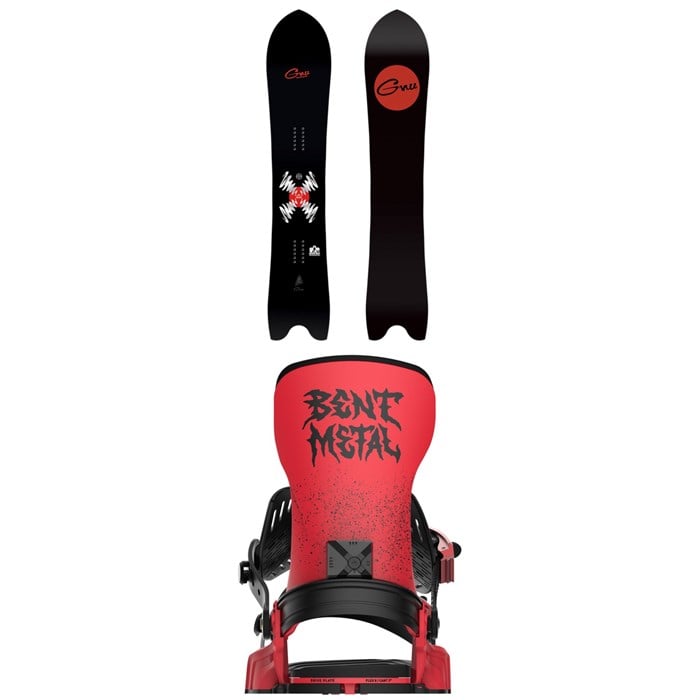 GNU - Something GNU Snowboard + Bent Metal Transfer Snowboard Bindings 2026