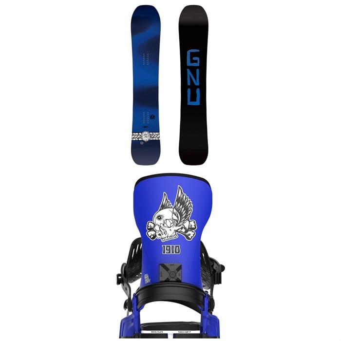 GNU - Banked Country C3 Snowboard + Bent Metal Transfer Snowboard Bindings 2026