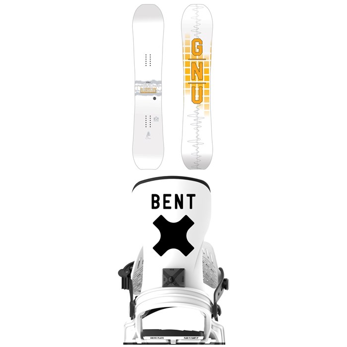 GNU - Upgrade C2E Snowboard + Bent Metal Axtion Snowboard Bindings